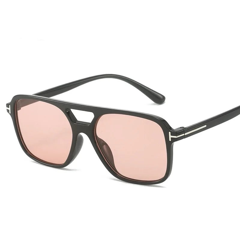 Double Beam Square Punk Sunglasses Happy Phoenix