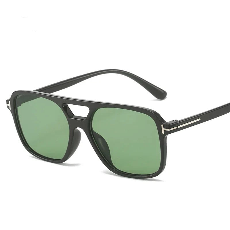 Double Beam Square Punk Sunglasses Happy Phoenix