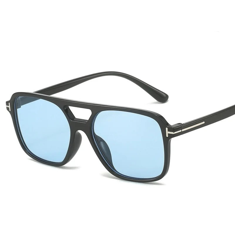 Double Beam Square Punk Sunglasses Happy Phoenix