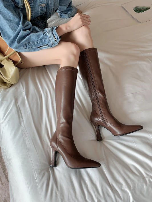 Long Thin High Heel Boots Happy Phoenix