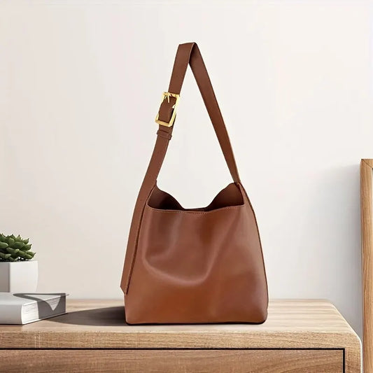 All-Match Solid Crossbody Minimalist PU Leather Handbag Happy Phoenix