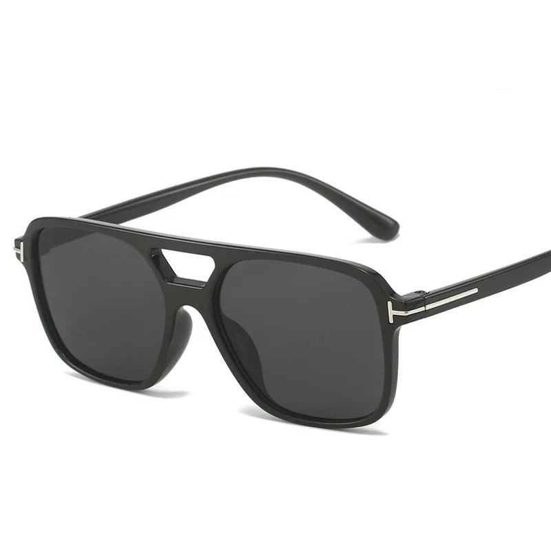 Double Beam Square Punk Sunglasses Happy Phoenix