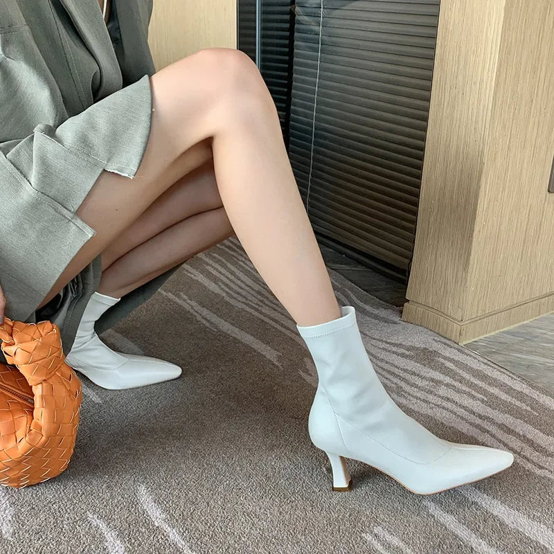 Casual High Heel Short Boots Happy Phoenix